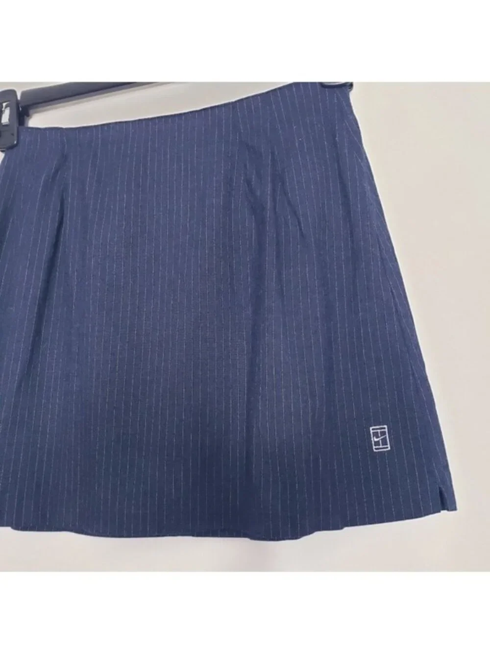 Nike Navy Blue Pinstripe Athletic Skirt Girls Size Medium 8-10